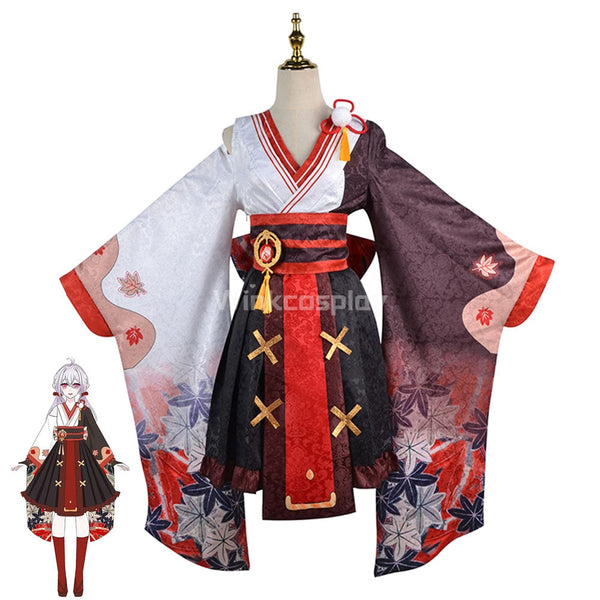 Genshin Impact Kazuha Female Halloween Cosplay Costume