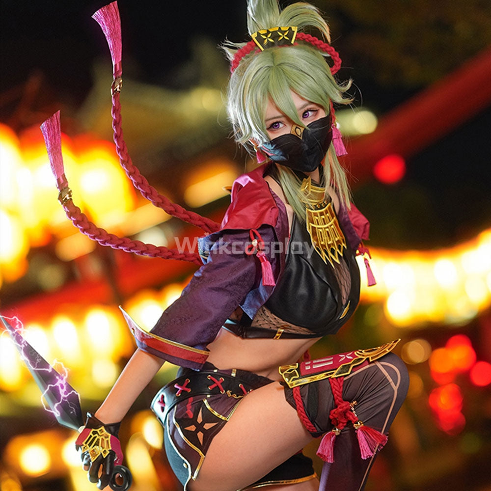 Genshin Impact Kuki Shinobu Cosplay Costume - Winkcosplay