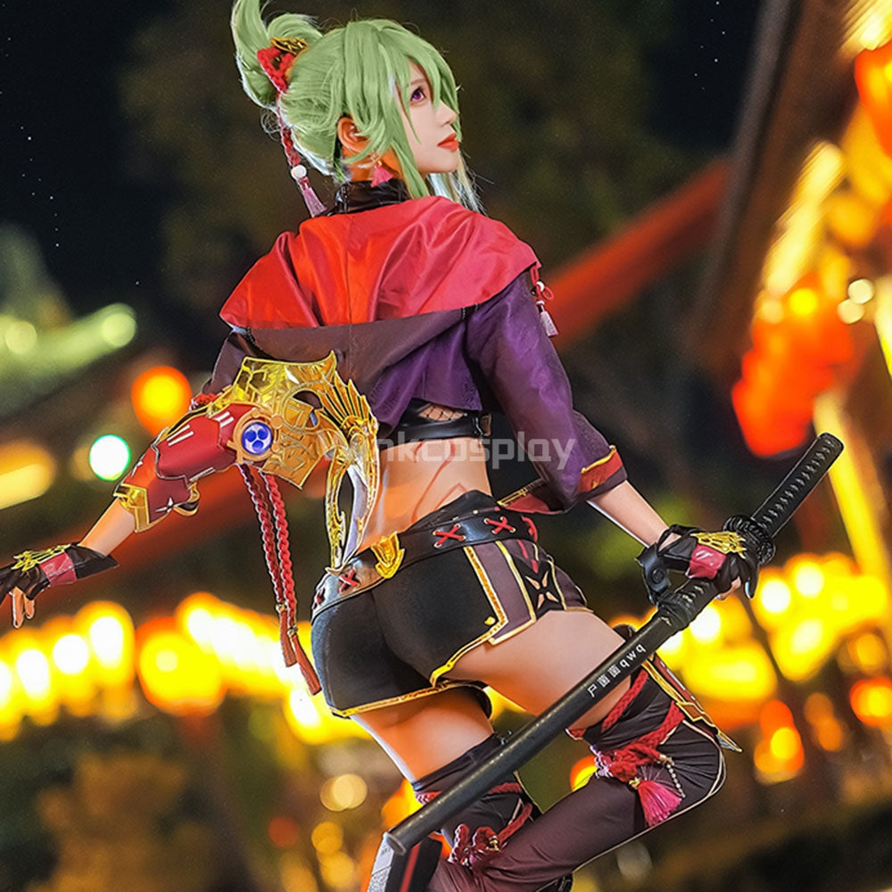 Genshin Impact Kuki Shinobu Cosplay Costume - Winkcosplay