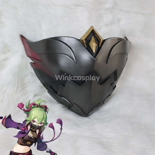 Genshin Impact  Kuki Shinobu Mask Cosplay Accessory Prop