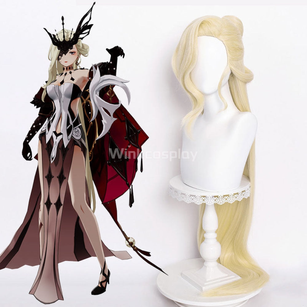 Genshin Impact La Signora Golden Cosplay Wig - Winkcosplay