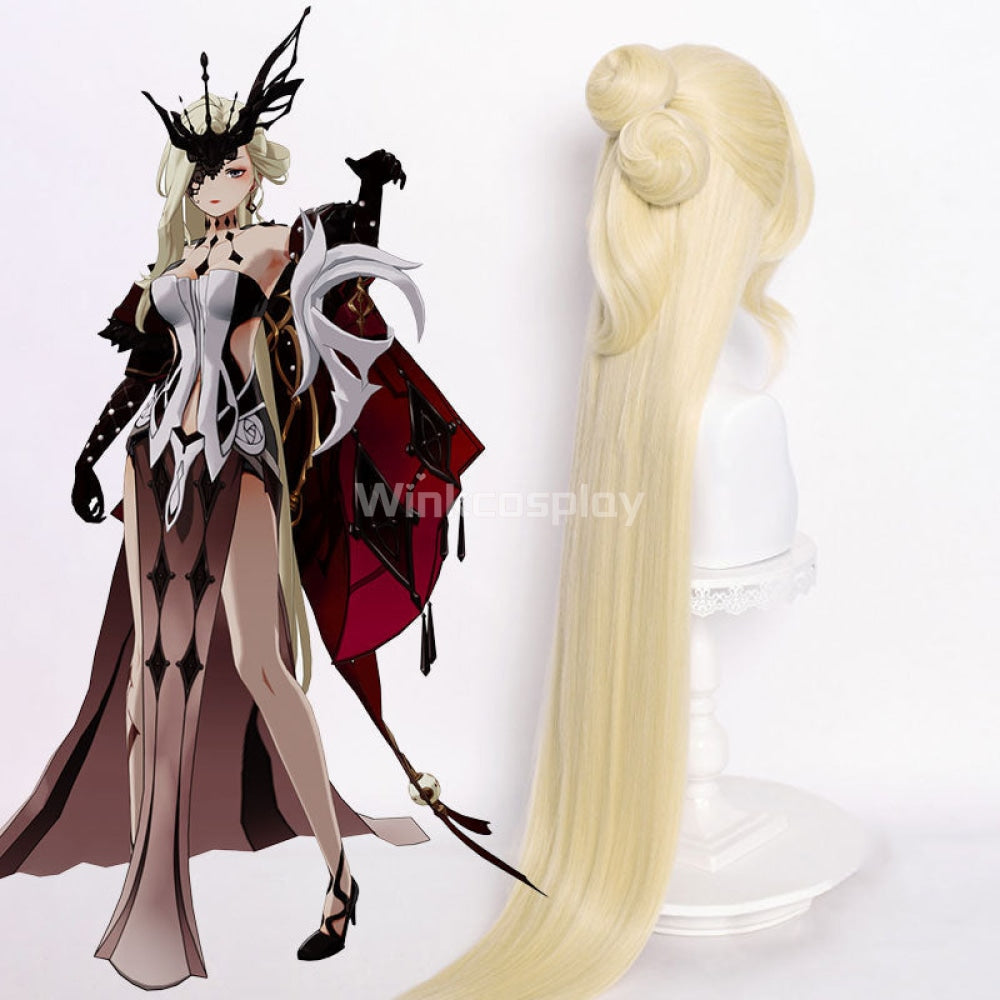 Genshin Impact La Signora Golden Cosplay Wig - Winkcosplay