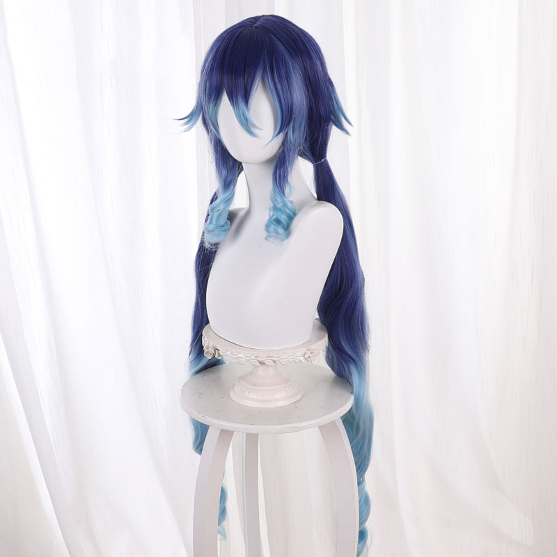 Genshin Impact Layla Blue Cosplay Wig