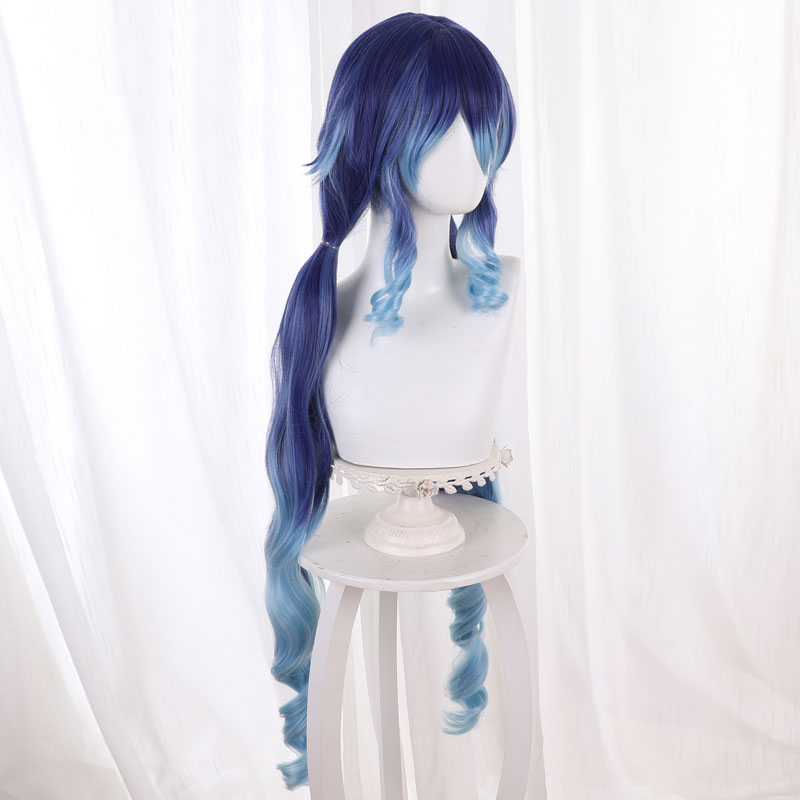 Genshin Impact Layla Blue Cosplay Wig