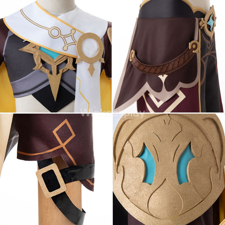 Genshin Impact Player Male Traveler Aether Cosplay Costume - Winkcosplay
