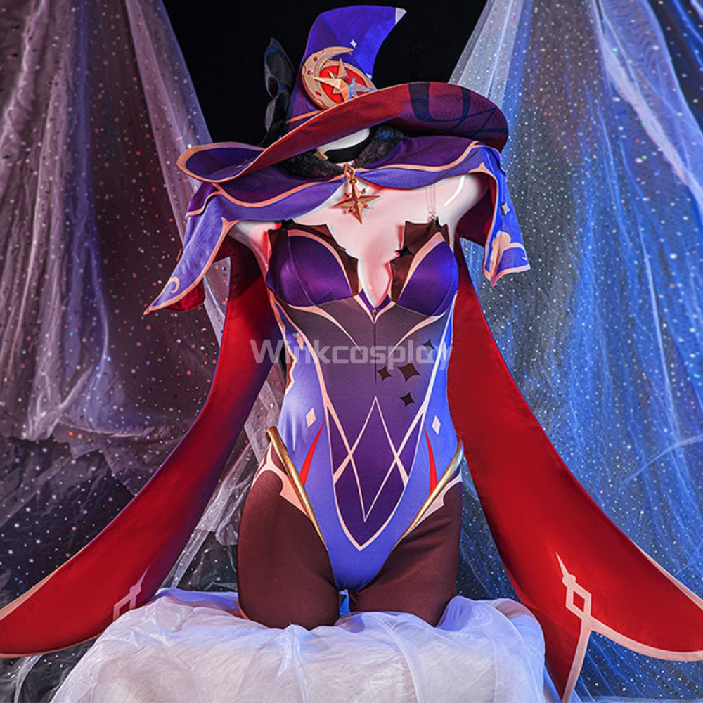 Genshin Impact Mona Halloween Cosplay Costume - Winkcosplay