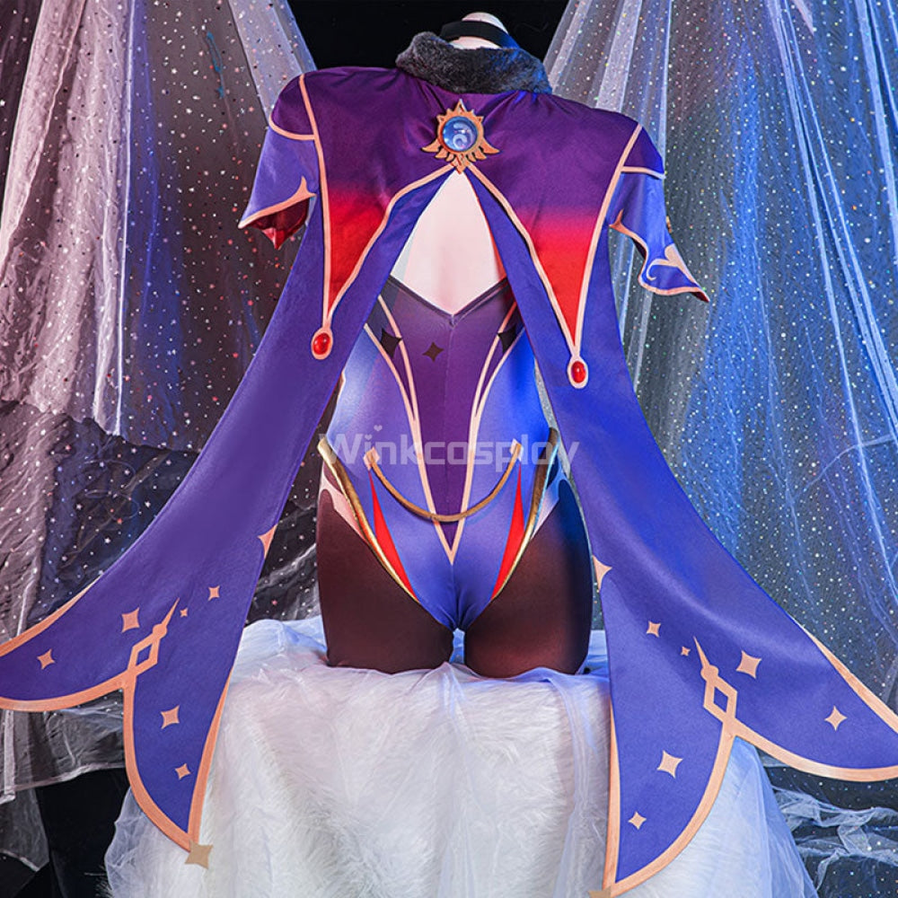 Genshin Impact Mona Halloween Cosplay Costume - Winkcosplay