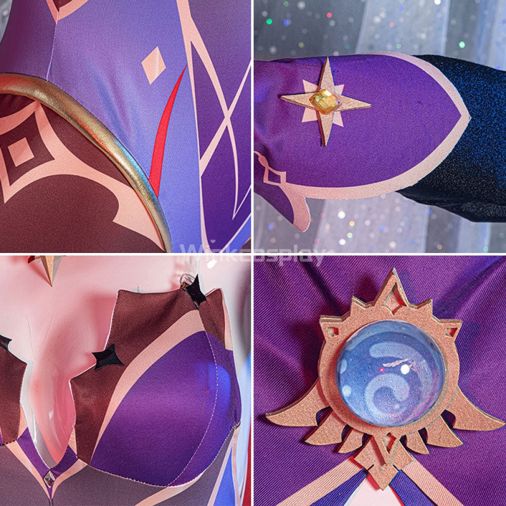 Genshin Impact Mona Halloween Cosplay Costume - Winkcosplay