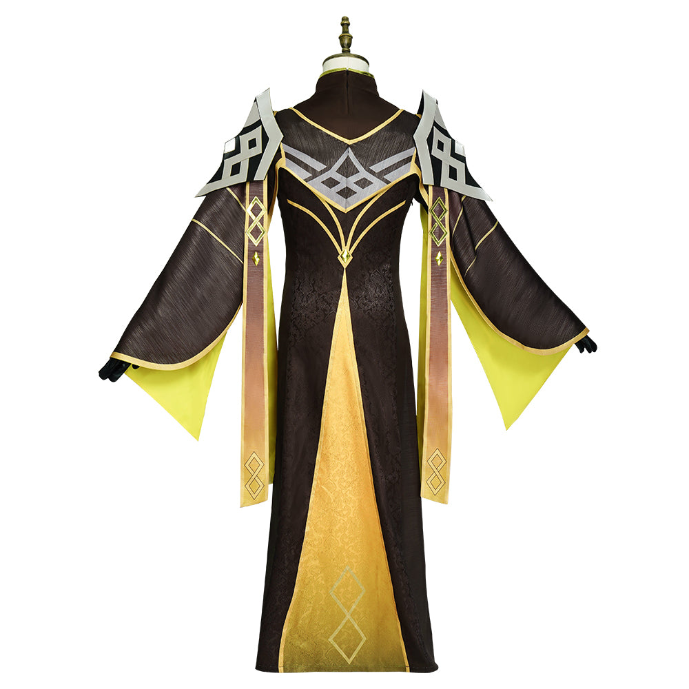 Genshin Impact Morax The God of Contracts Zhongli Cosplay Costume