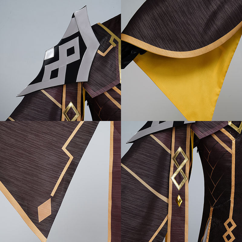 Genshin Impact Morax The God of Contracts Zhongli Cosplay Costume