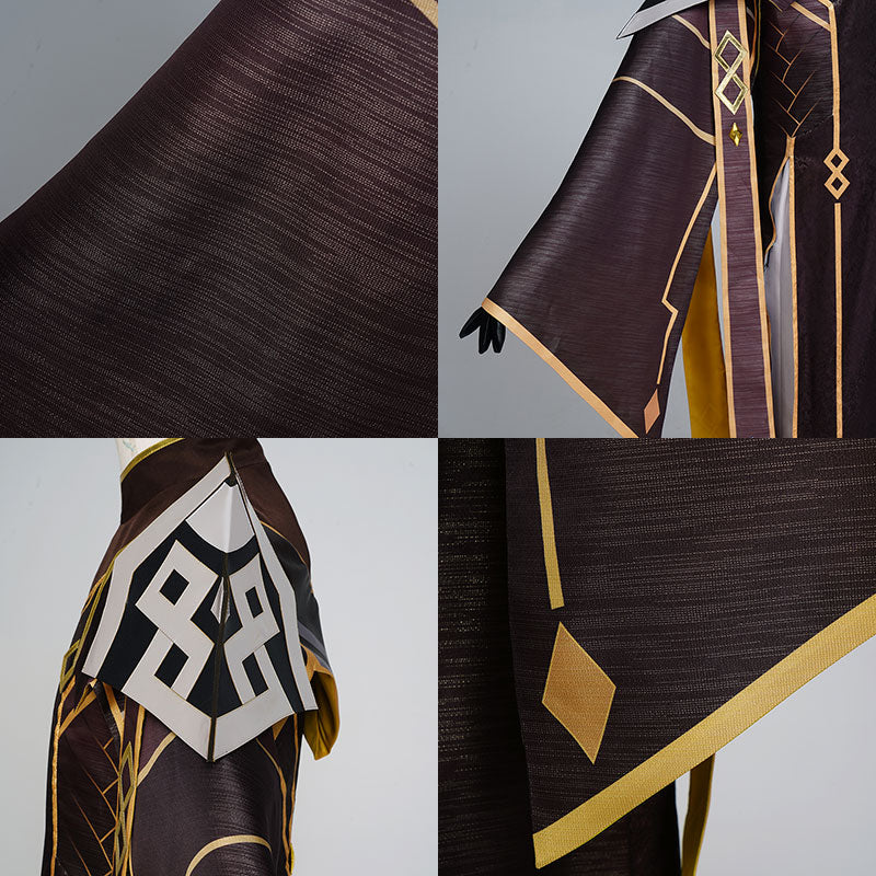 Genshin Impact Morax The God of Contracts Zhongli Cosplay Costume