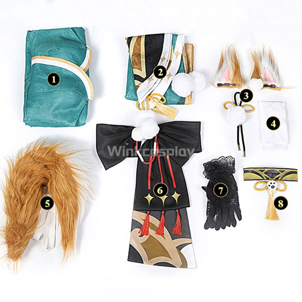 Genshin Impact Ms Hina Gorou Female Cosplay Costume