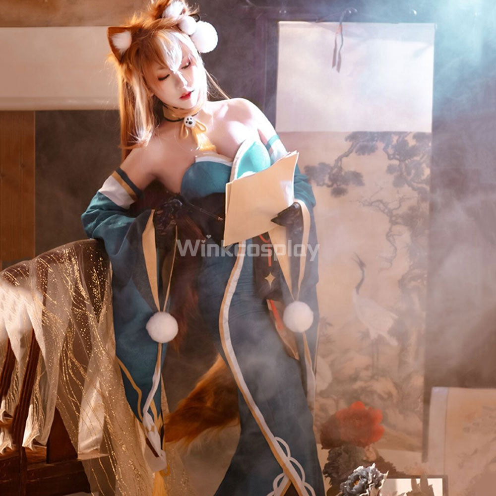 Genshin Impact Ms Hina Gorou Female Cosplay Costume