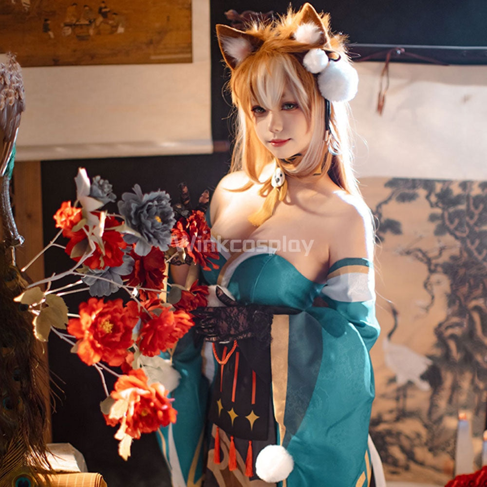 Genshin Impact Ms Hina Gorou Female Cosplay Costume