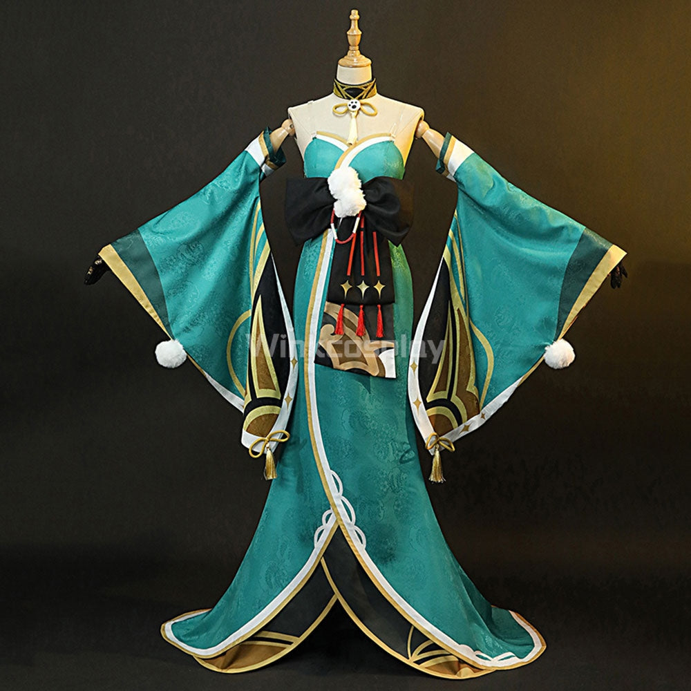 Genshin Impact Ms Hina Gorou Female Cosplay Costume