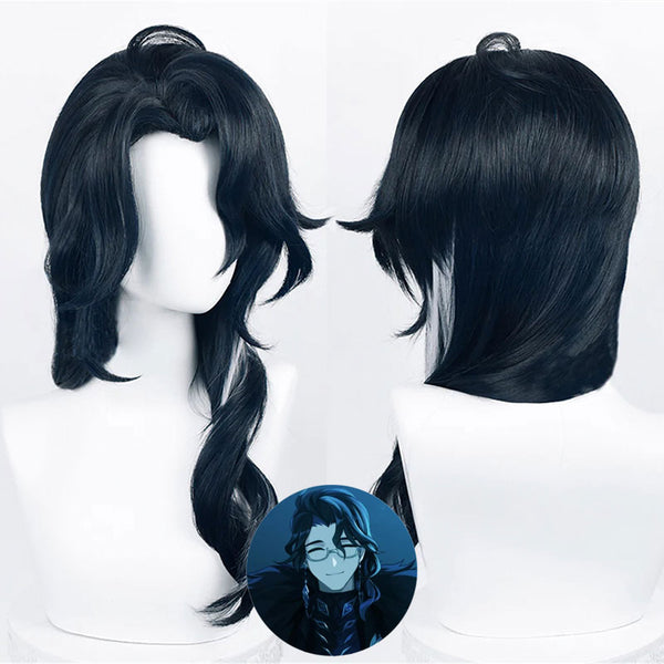 Genshin Impact the Eleven Fatui Harbingers Regrator Rich Man Pantalone Cosplay Wig