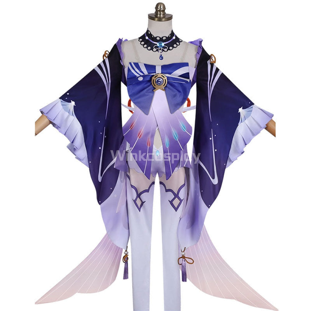 Genshin Impact Sangonomiya Kokomi Halloween Cosplay Costume - Winkcosplay