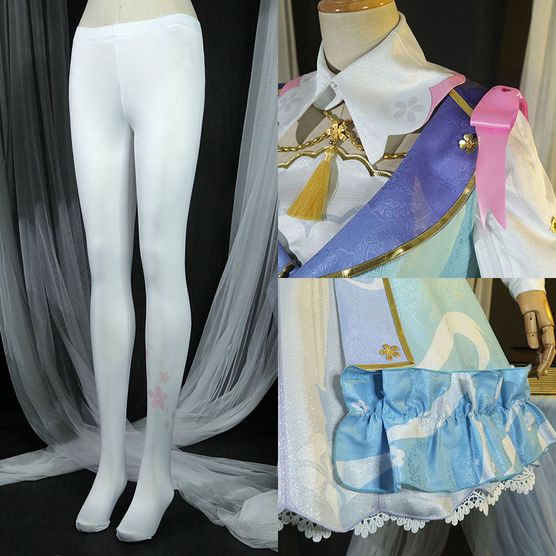Genshin Impact Springbloom Missive Kamisato Ayaka New Outfit Cosplay Costume