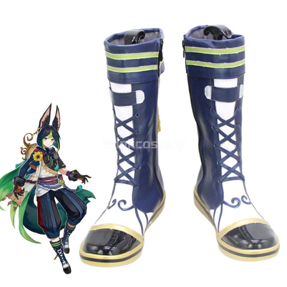 Genshin Impact Tighnari Shoes Cosplay Boots