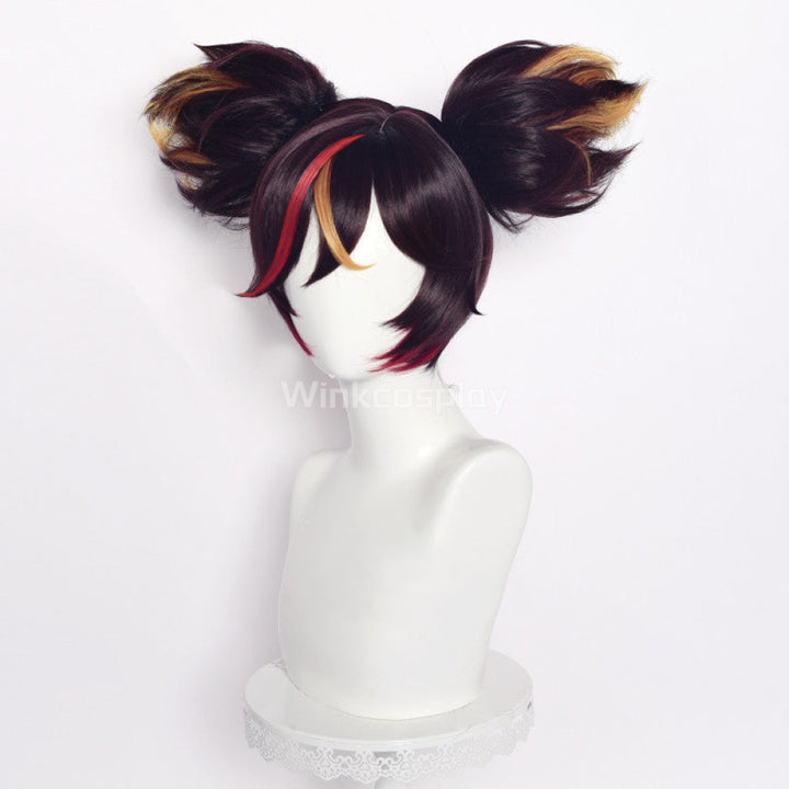 Genshin Impact Xinyan Black Brown Cosplay Wig - Winkcosplay