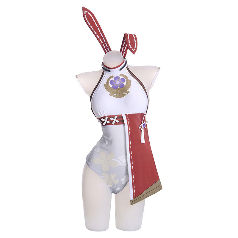 Genshin Impact Yae Miko Guuji Yae Bunny Girl Cosplay Costume