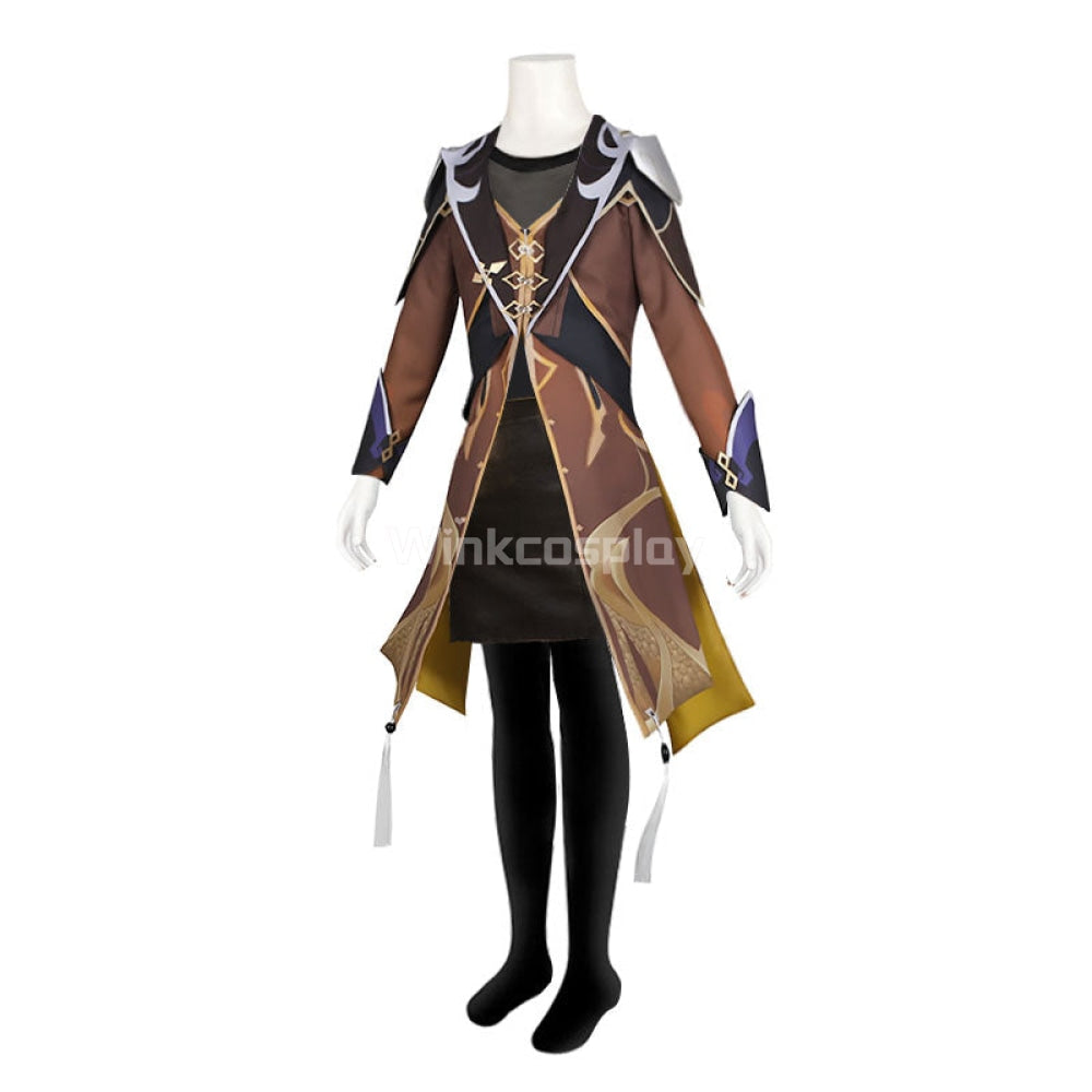 Genshin Impact Zhongli Female Cosplay Costume