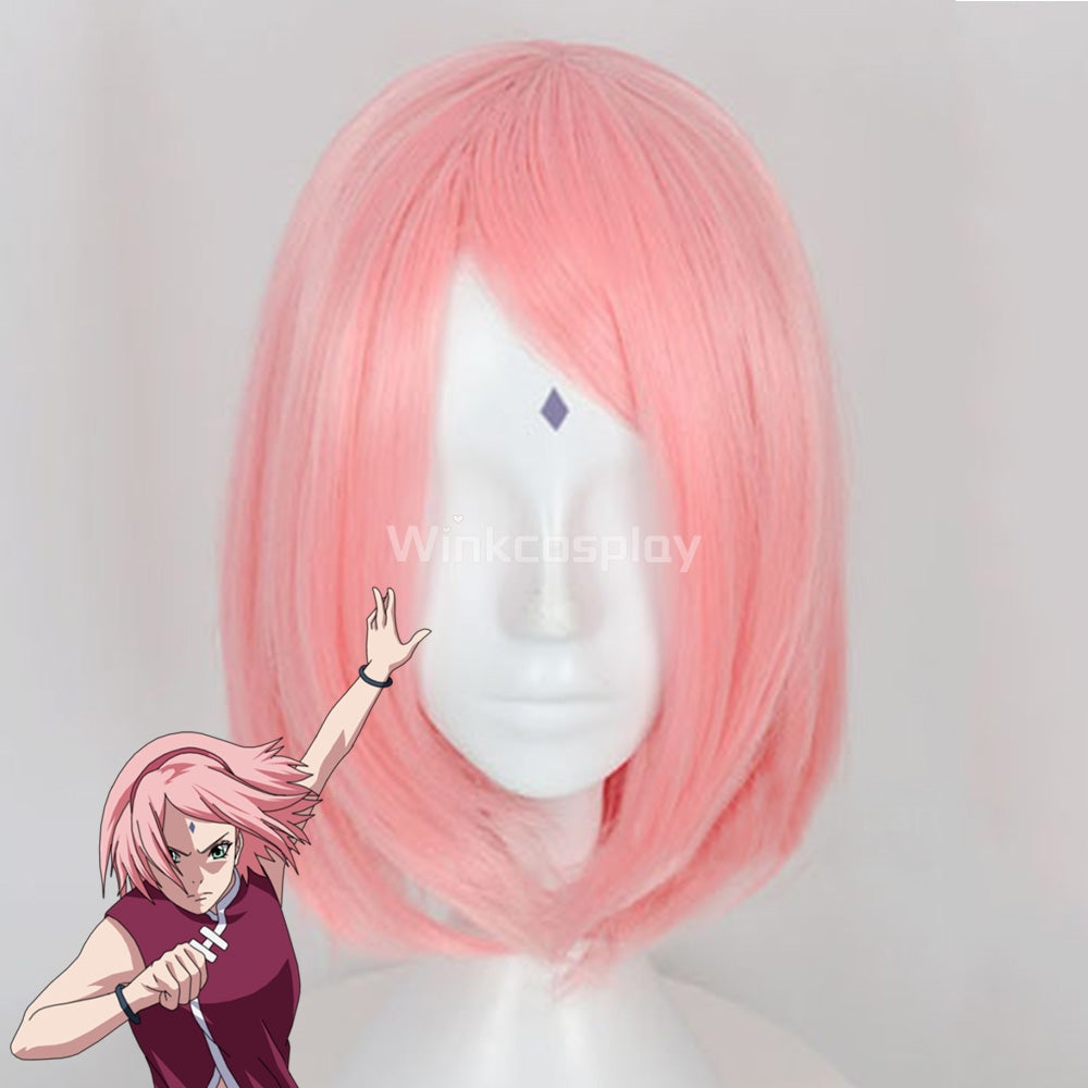 Haruno Sakura from Boruto Naruto Pink Cosplay Wig