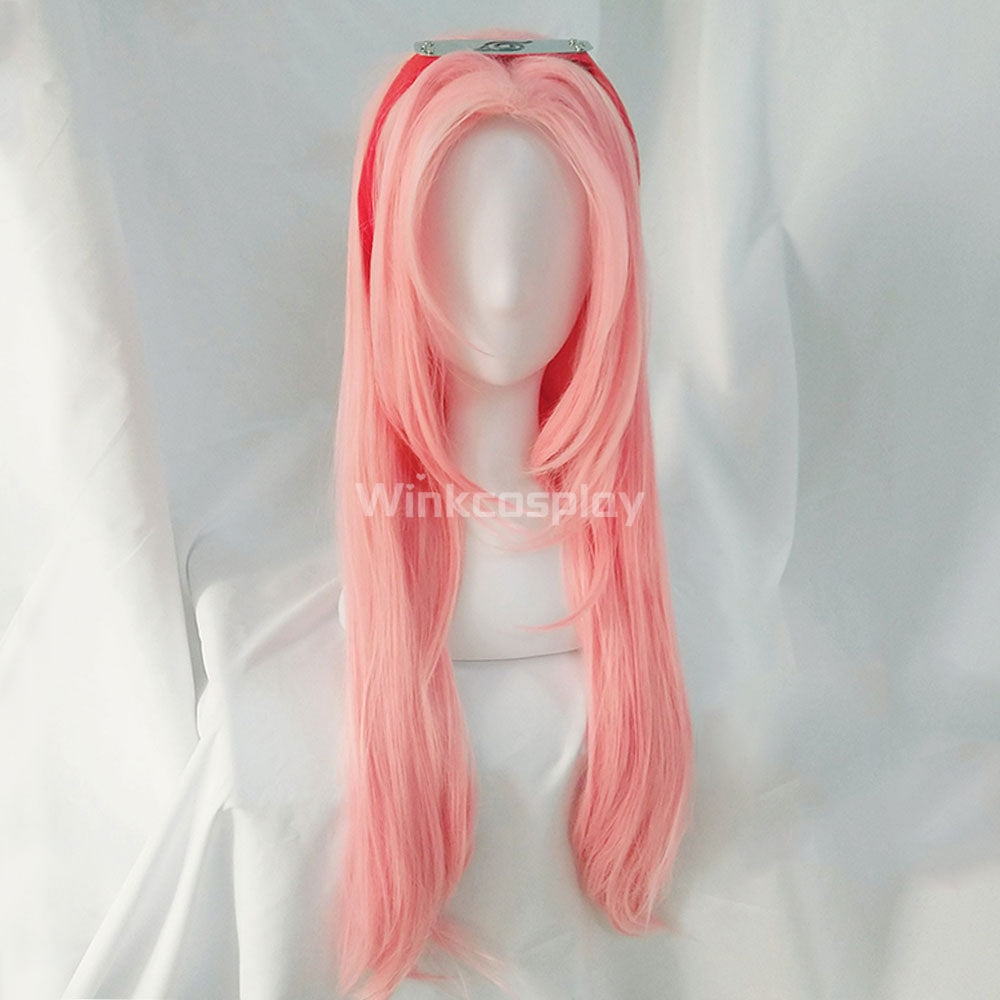 Haruno Sakura from Naruto Halloween Pink Cosplay Wig