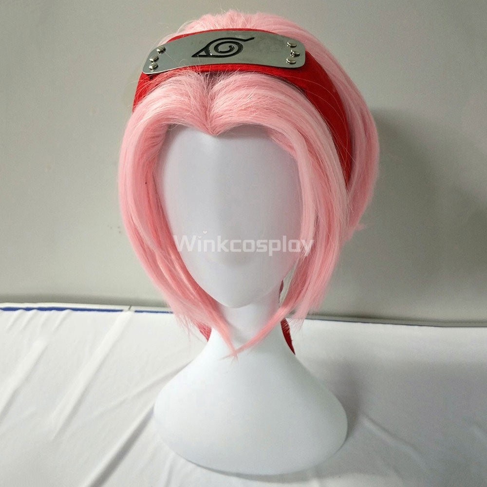 Haruno Sakura from Naruto Pink Short Cosplay Wig