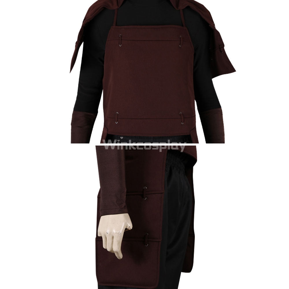 Hashirama Senju from Naruto Halloween Black Kimono Cosplay Costume