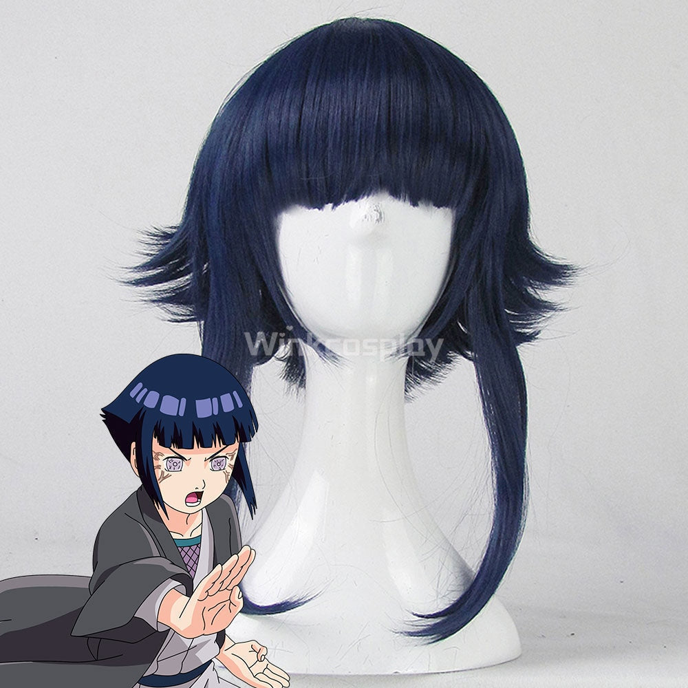 Hinata Hyuga Hinata Uzumaki from Naruto Halloween Blue Cosplay Wig - Winkcosplay