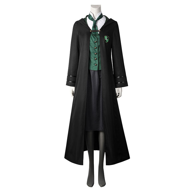 Hogwarts Legacy Slytherin Female School Uniforms Cosplay Costume