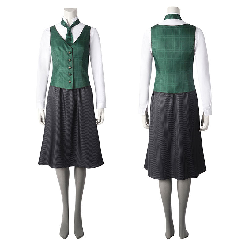 Hogwarts Legacy Slytherin Female School Uniforms Cosplay Costume Winkcosplay