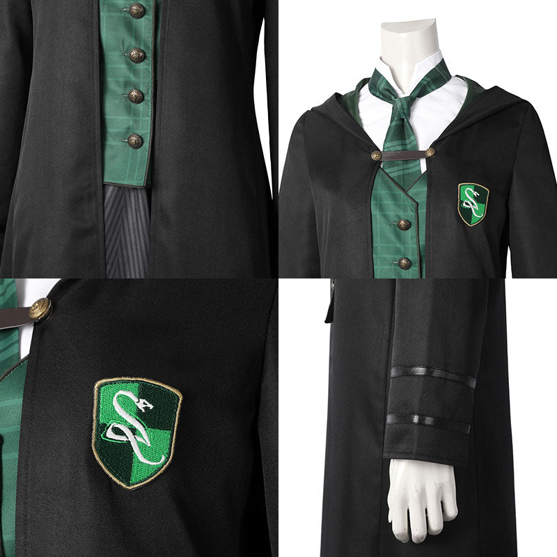 Hogwarts Legacy Slytherin Female School Uniforms Cosplay Costume Winkcosplay