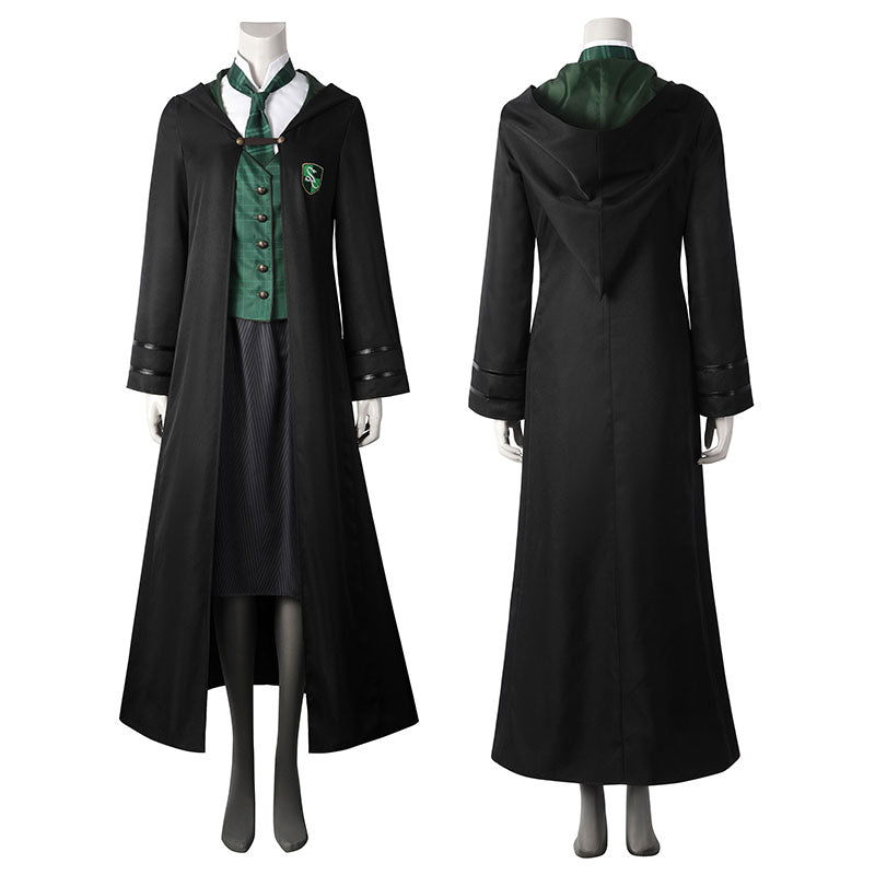 Hogwarts Legacy Slytherin Female School Uniforms Cosplay Costume