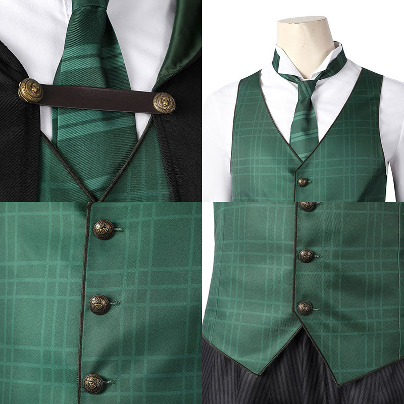 Hogwarts Legacy Slytherin Male School Uniforms Cosplay Costume Winkcosplay