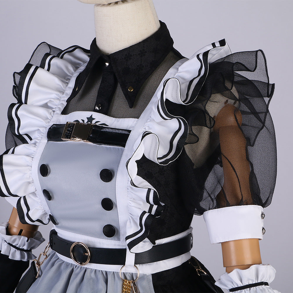 Hololive Virtual YouTuber Hoshimachi Suisei Battle Maid Suisei Cosplay Costume