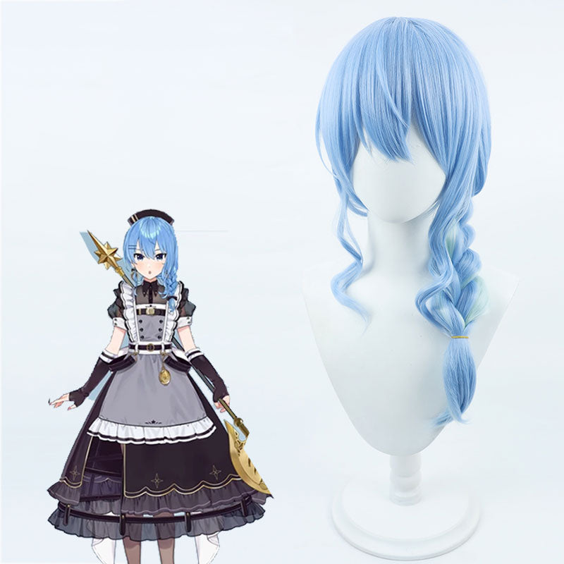 Hololive Virtual YouTuber Hoshimachi Suisei Battle Maid Suisei Cosplay Wig