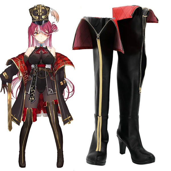 Hololive Virtual YouTuber Houshou Marine Captain Marine 3D Misoji Edition Shoes Cosplay Boots