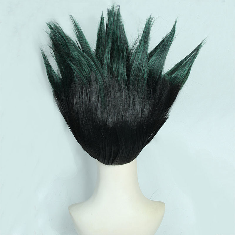 Hunter X Hunter Gon Freecss Black Green Cosplay Wig