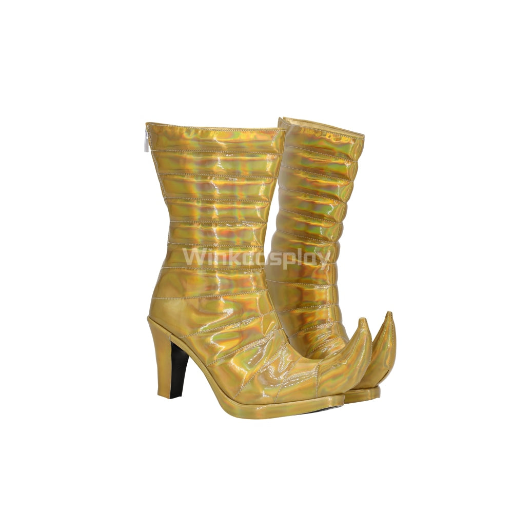 JoJo's Bizarre Adventure: Stardust Crusaders Female Dio Brando Halloween Golden Cosplay Shoes