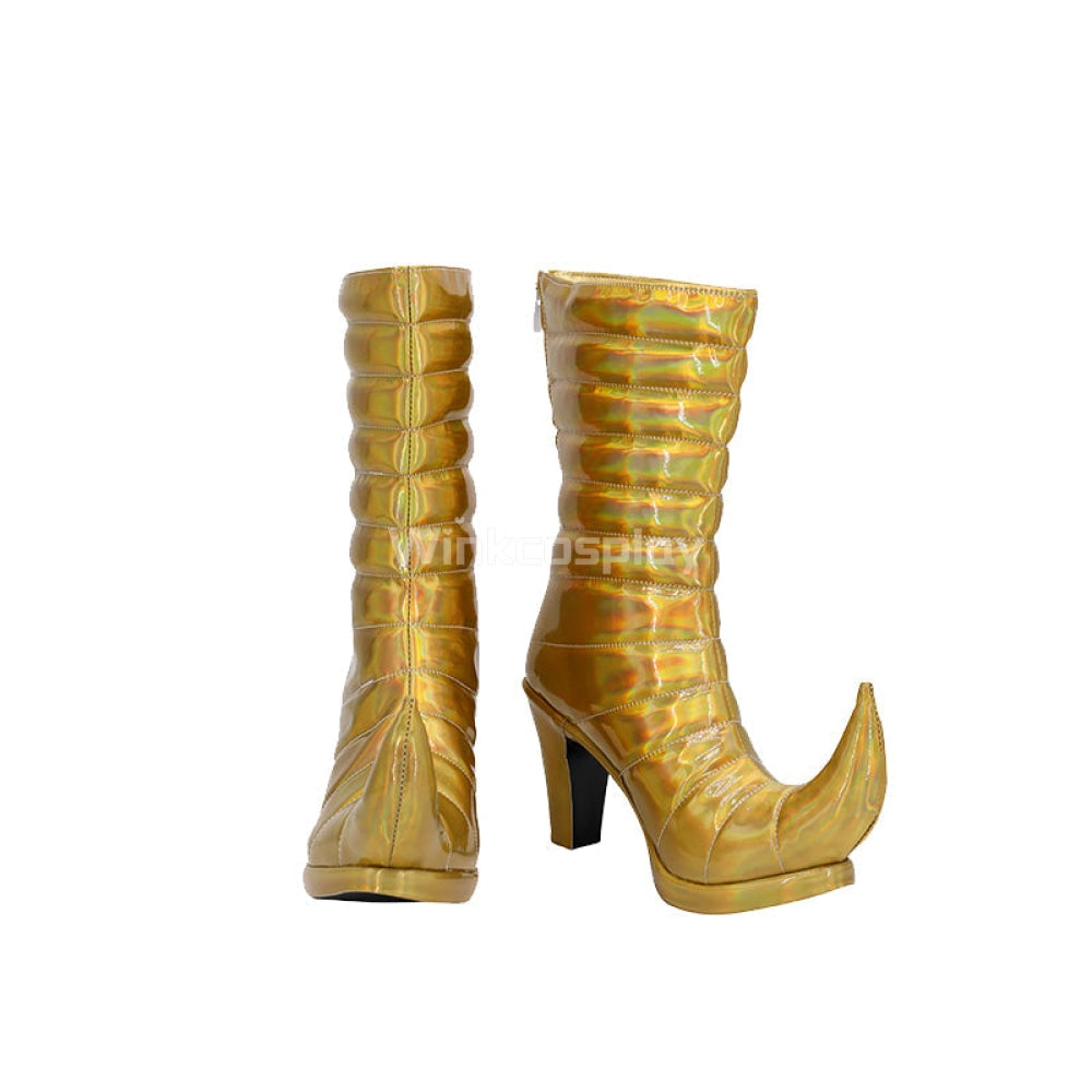 JoJo's Bizarre Adventure: Stardust Crusaders Female Dio Brando Halloween Golden Cosplay Shoes