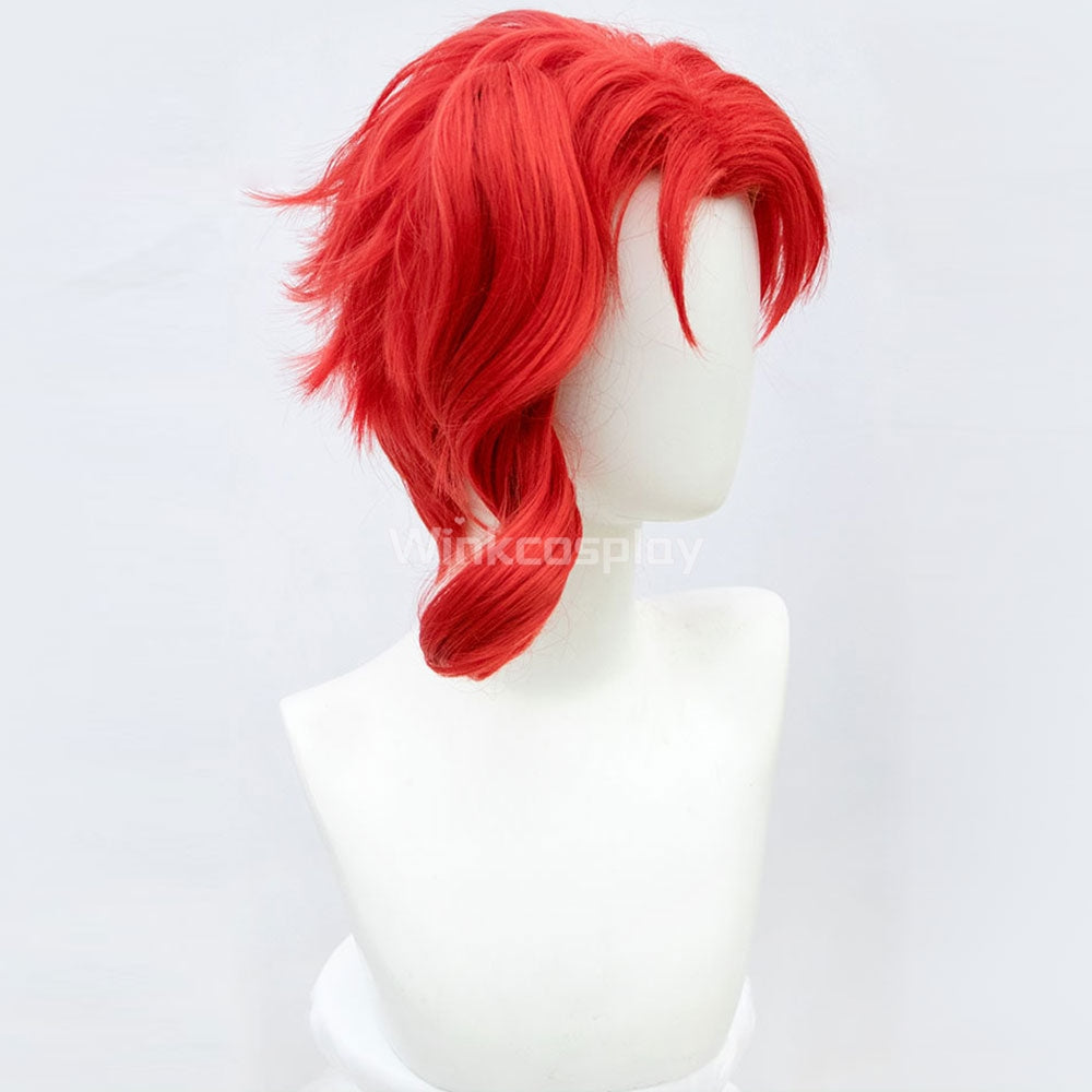 JoJo's Bizarre Adventure: Stardust Crusaders Noriaki Kakyoin Halloween Red Cosplay Wig