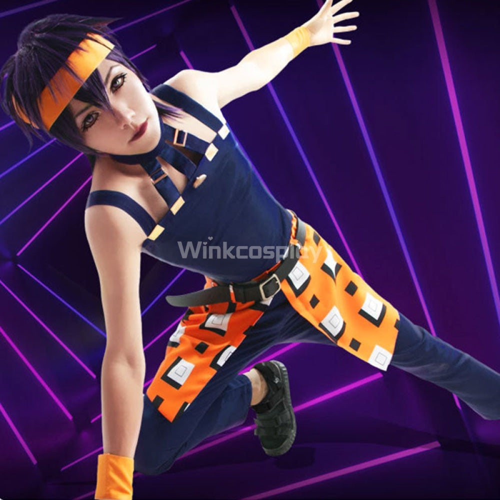 JoJo's Bizarre Adventure: Vento Aureo Golden Wind Narancia Ghirga Halloween Cosplay Costume