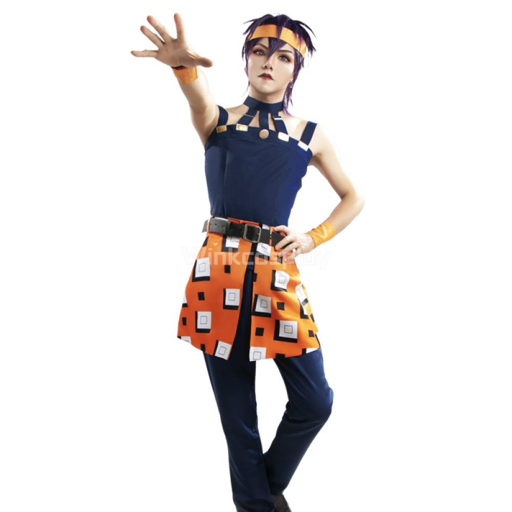 JoJo's Bizarre Adventure: Vento Aureo Golden Wind Narancia Ghirga Halloween Cosplay Costume