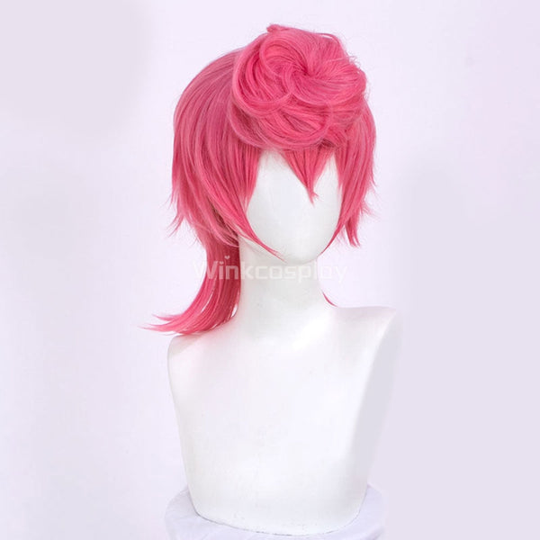 JoJo's Bizarre Adventure: Vento Aureo Golden Wind Trish Una Halloween Pink Cosplay Wig