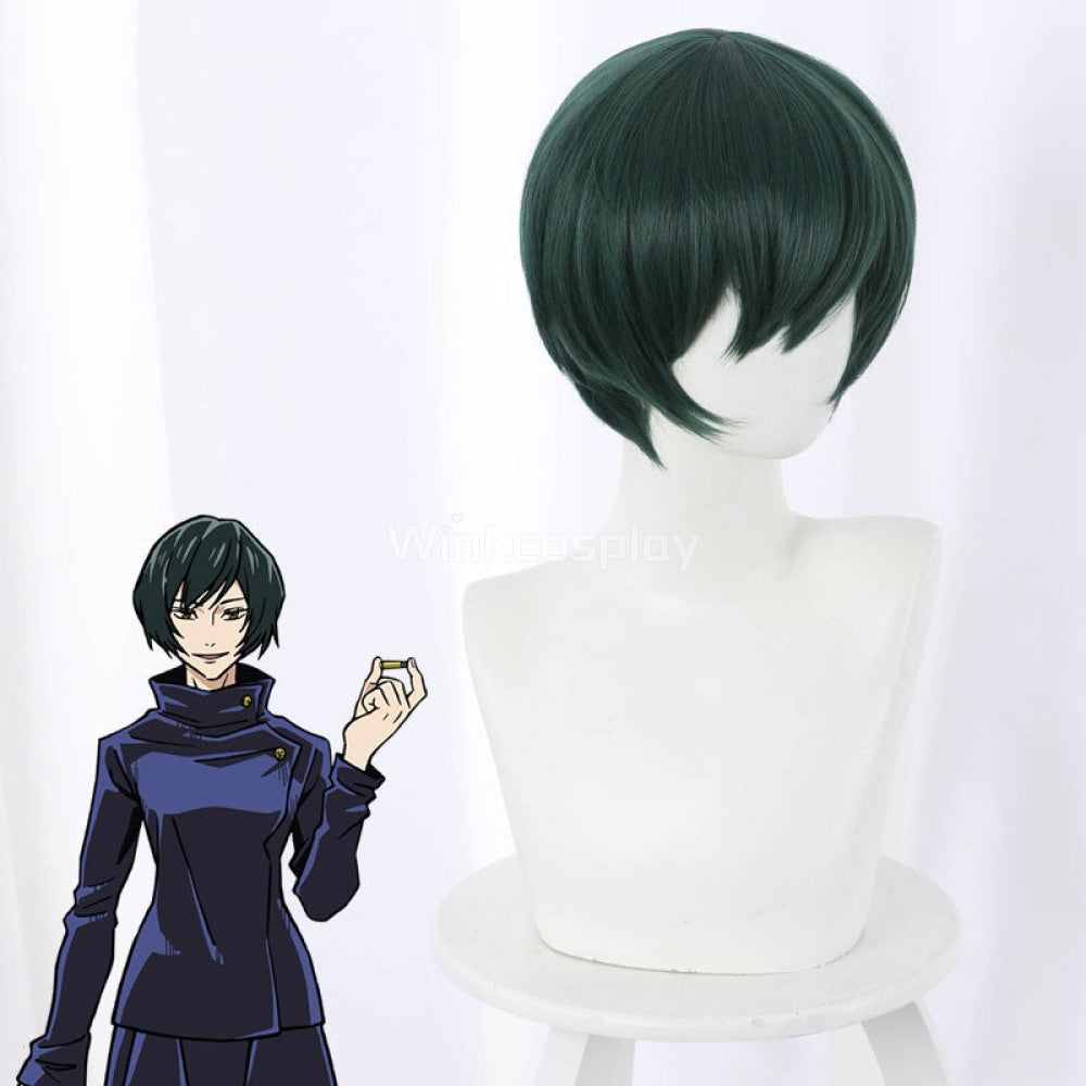 Jujutsu Kaisen Sorcery Fight Mai Zenin Green Cosplay Wig