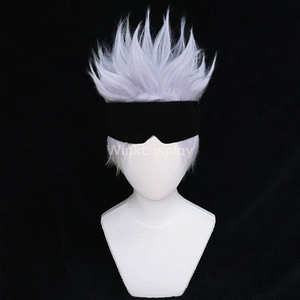 Jujutsu Kaisen Sorcery Fight Megumi Satoru Gojo Silver Purple Cosplay Wig