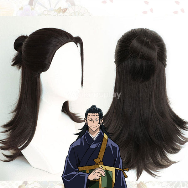 Jujutsu Kaisen Sorcery Fight Suguru Geto Halloween Black Cosplay Wig