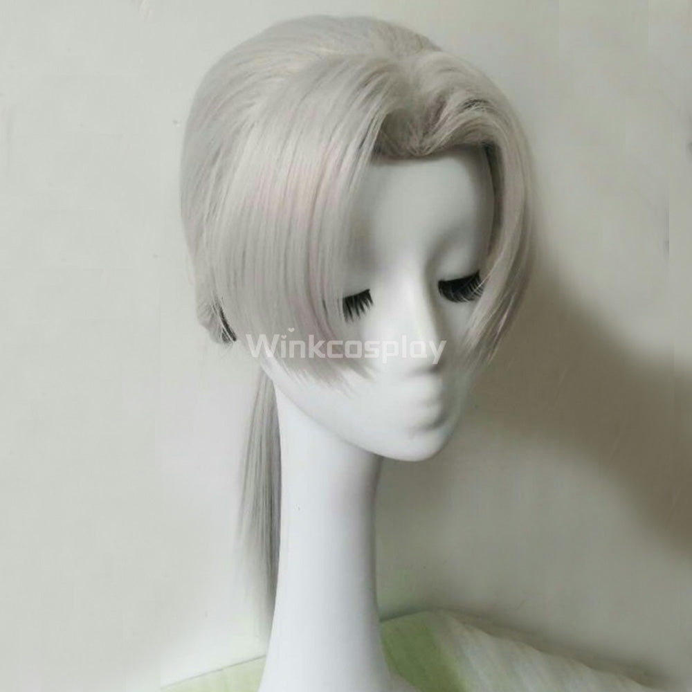 Kabuto Yakushi from Naruto Halloween Silver Cosplay Wig - Winkcosplay